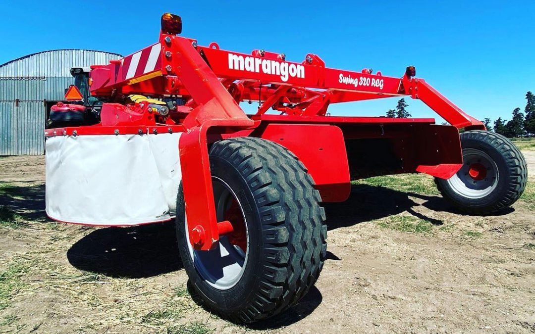 Entregamos esta hermosa segadora Marangon de tiro con acondicionador, ancho de trabajo 3,20mts, ITALIANA