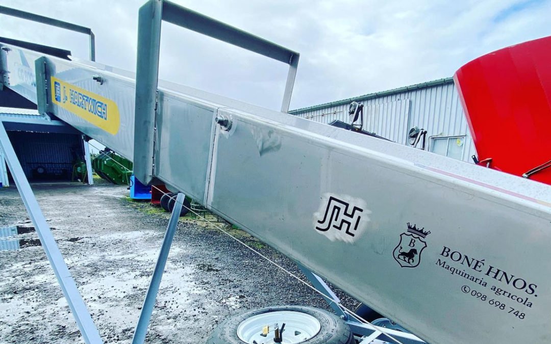 Entregamos una nueva cinta elevadora de granos Hartwich de acero inox!
