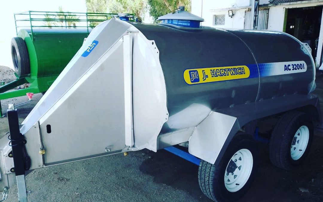Entrega de cisterna acero inoxidable Hartwich 3200lts