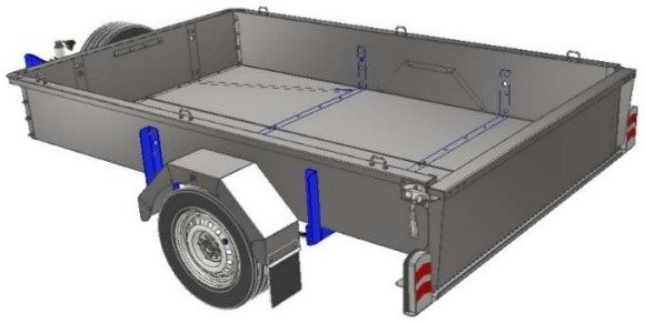 Acoplado forrajero 700 kg