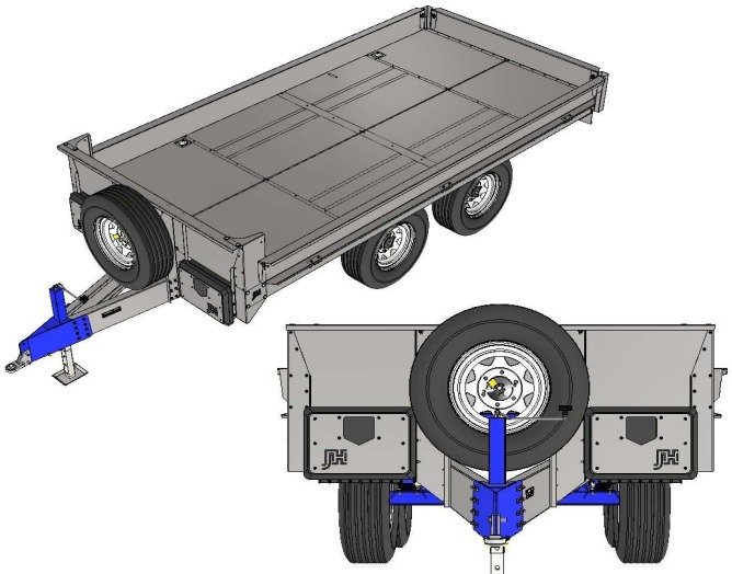 Acoplado forrajero tándem 3400 kg AFT 3441